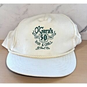 Vintage O'Gara's Bar & Grill 50 Years St Paul MN Rope Snapback Hat Cap